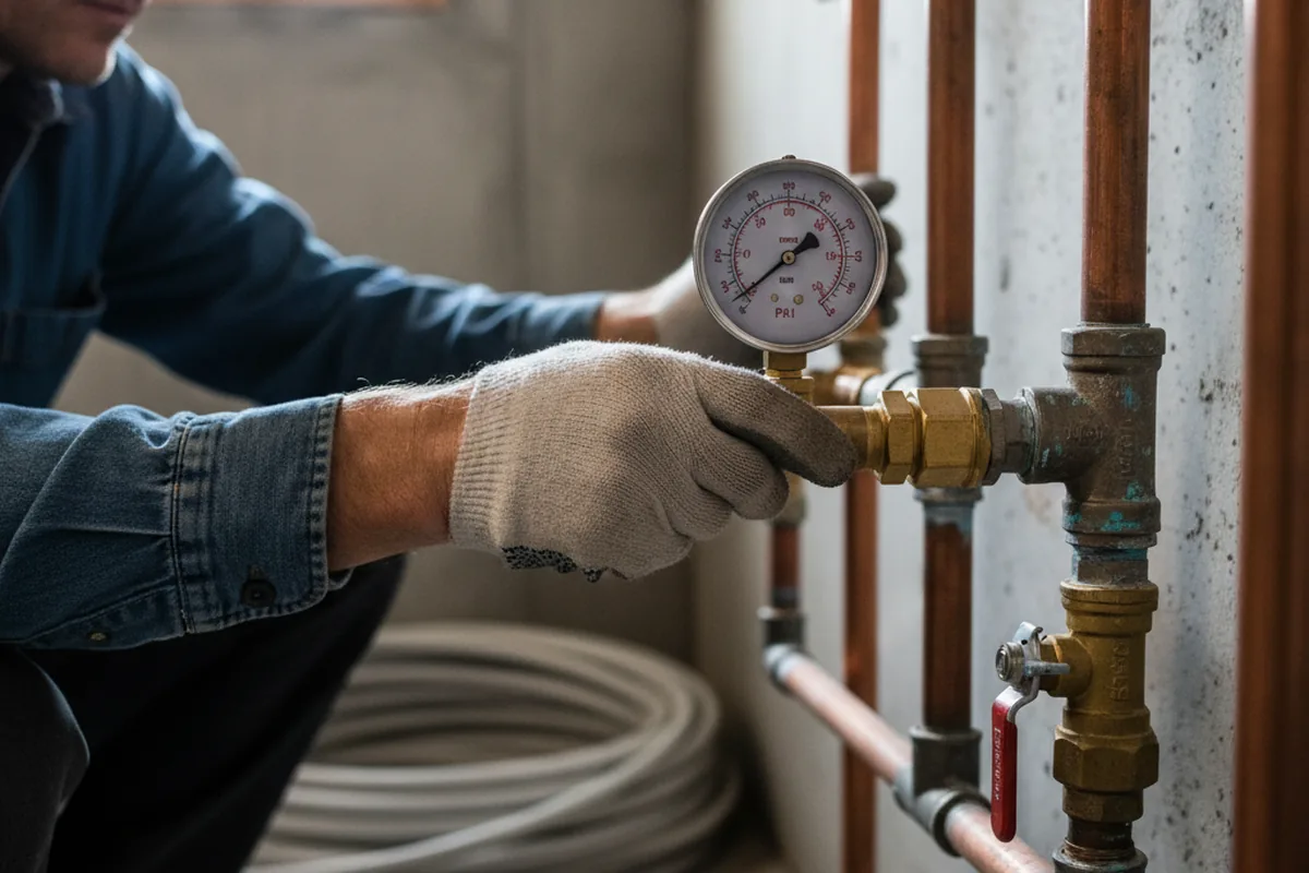 Pressure testing a repaired line during Water Line Repair in Eleele